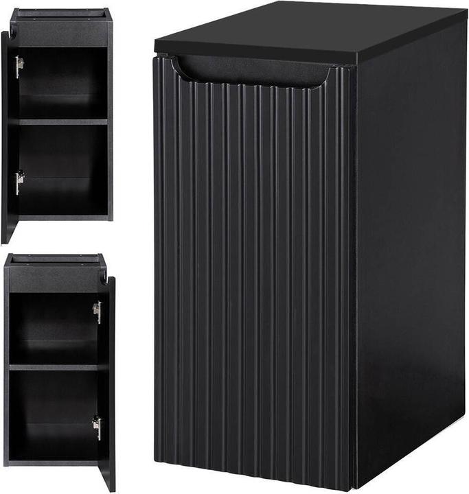 Produktbild En.Casa Waschtisch Skelbolu 80x60x40 cm Schwarz