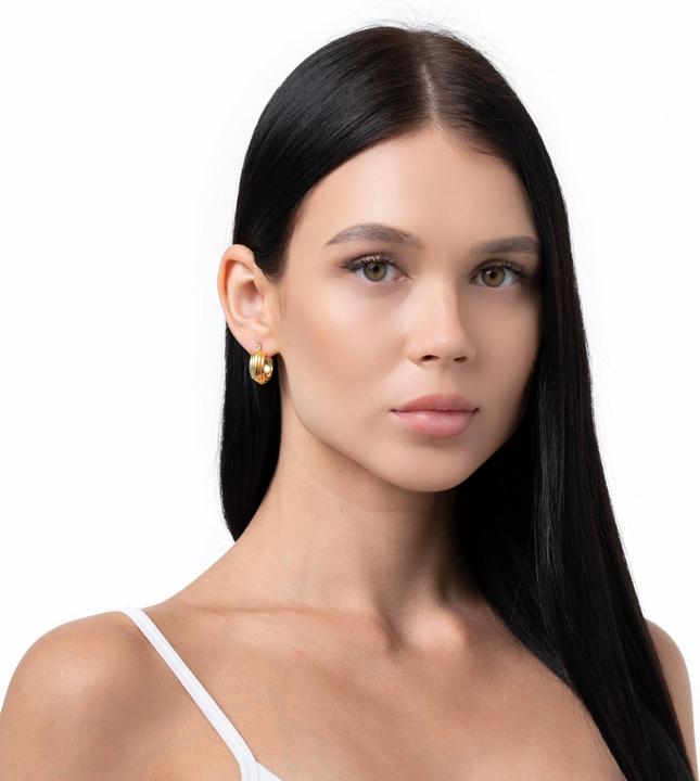 Immagine prodotto Sensora Jewelry Orecchini a cerchio Cannes (Acciaio inossidabile)