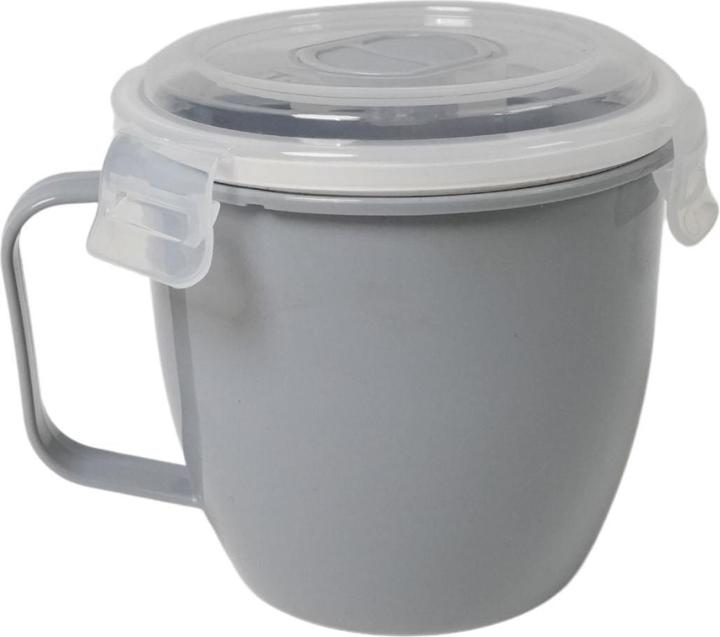 Hobby Mikrowellen-Tasse mit Henkel Mikrowellen-Becher Lunchbecher Suppen-Mug (620 ml, 1 x)