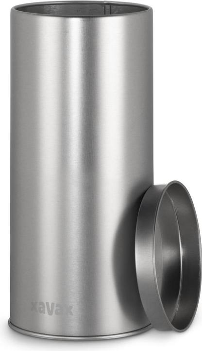 Produktbild Xavax Kaffeepad-Dose zur Aufbewahrung von 20 Senseo-Pads u. Ä., Metall, Silber