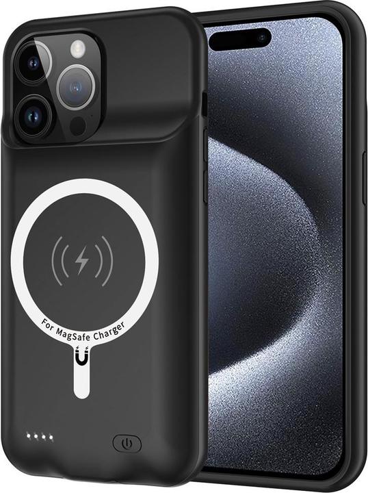 Immagine prodotto Techsuit - Power Pro MagSafe Battery Case - iPhone 15 Pro Max - 8500mAh - Black (Apple iPhone 15 Pro Max)