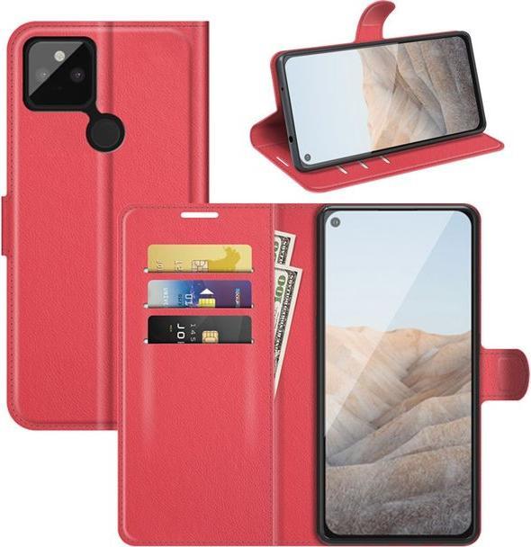 Actual product image MU Classic Litchi Leather Bookcover Series (Google Pixel 5a)