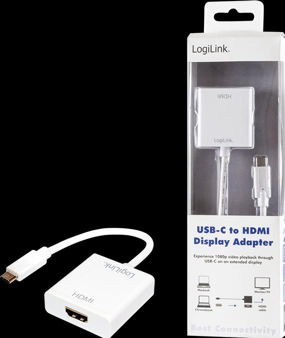 Produktbild LogiLink USB Typ-C zu (HDMI, 4.50 cm)