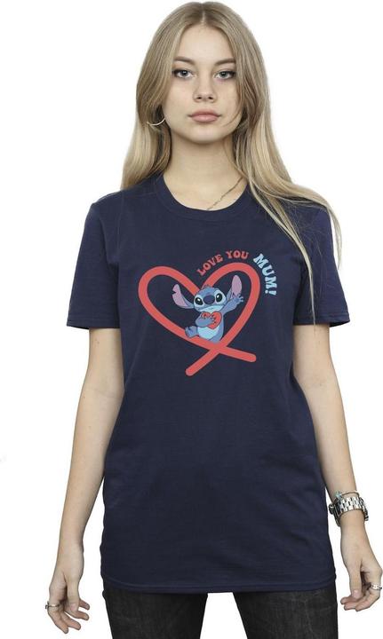 Immagine prodotto Disney Lilo & Stitch Love You Mum Maglietta Ampia Donna (L)