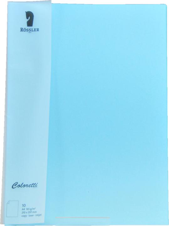 Immagine prodotto Rössler Coloretti Foglio A4 160g Azzurro Confezione da 10 (165 g/m², 1 x)
