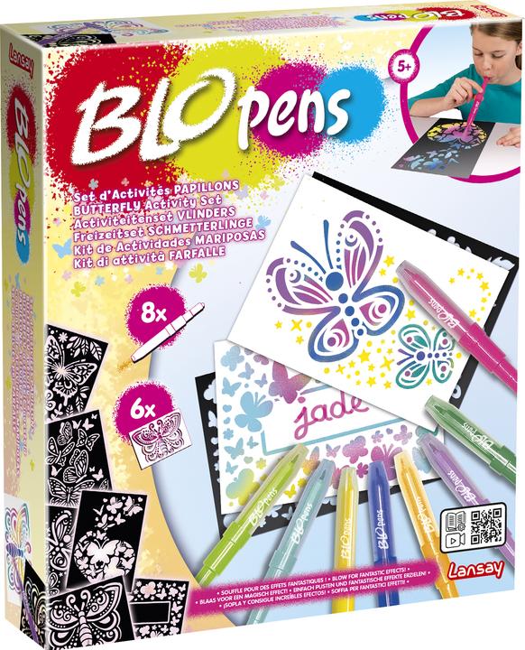 Actual product image Blopens Butterflies Spray Pen Set