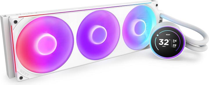 Produktbild NZXT Kraken Elite 420 RGB 420 mm (weiss)