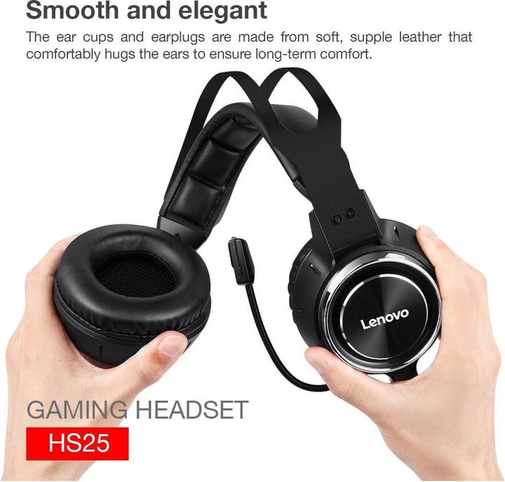 Actual product image Lenovo Gaming Headphones HS25 (Cable)