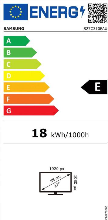 Energie-Label Samsung S27C310EAU (1920 x 1080 Pixel, 27")