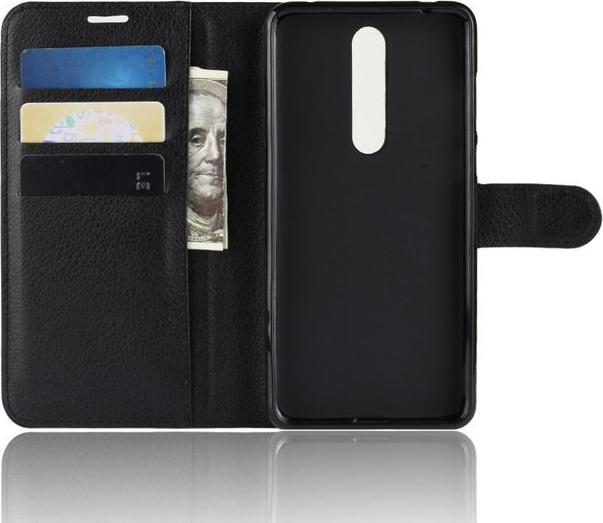 Actual product image MU Classic Litchi Leather Bookcover Series (Nokia 3.1 Plus)