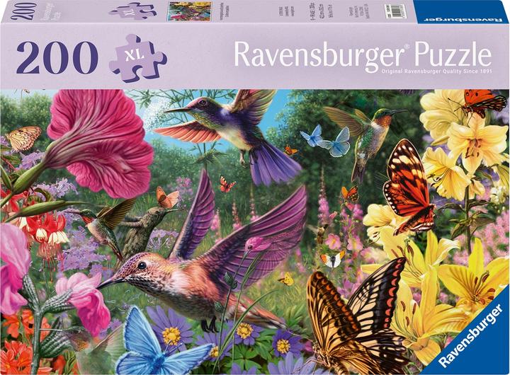 Image du produit Ravensburger Puzzle 12001369 - Colibris et papillons - Puzzle pour personnes âgées et (200 pièces)