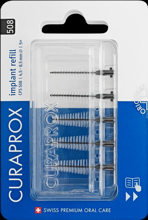Curaprox CPS 508 Implant Interdentalbürsten refill black (4 x, 8.50 mm)