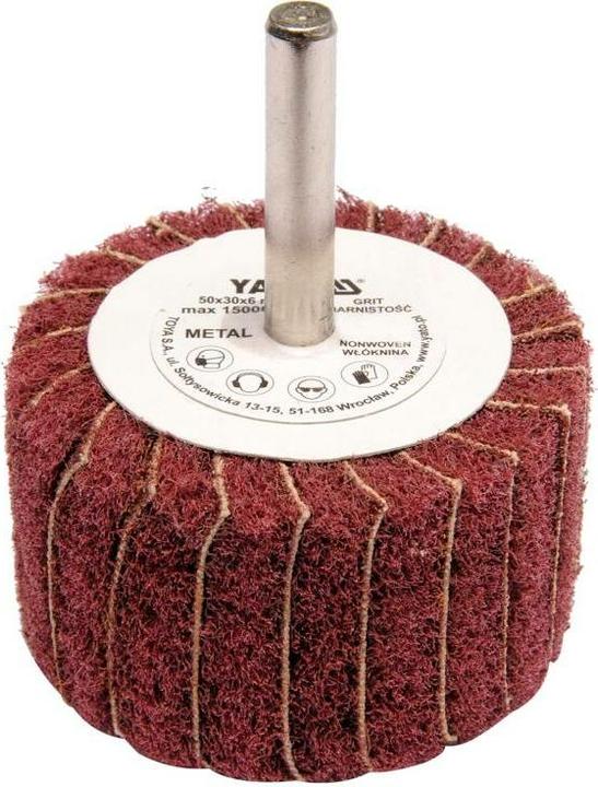 Image du produit Yato Rondelle éventail radiale, 50x30, P-60, avec tige de 6 mm (P-60)
