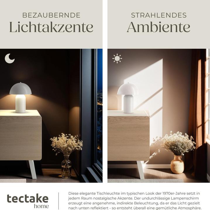 Immagine prodotto tectake piccola lampada da tavolo retrò Kade, dimmerabile, 40W