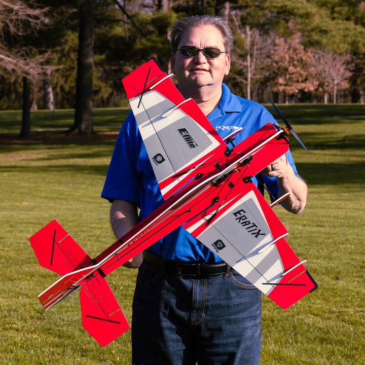 Actual product image E-Flite Eratix 3D FF Flat Foamy 860mm Electric Motor BNF Basic incl. AS3X and SAFE (Aerobatics)
