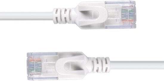 Produktbild Lindy 0.3m Cat.6A U/FTP Ultra Slim Netzwerkkabel, grau RJ45-Stecker, 500MHz, Kupfer, 30AWG (U/FTP, CAT6a, 0.30 m)