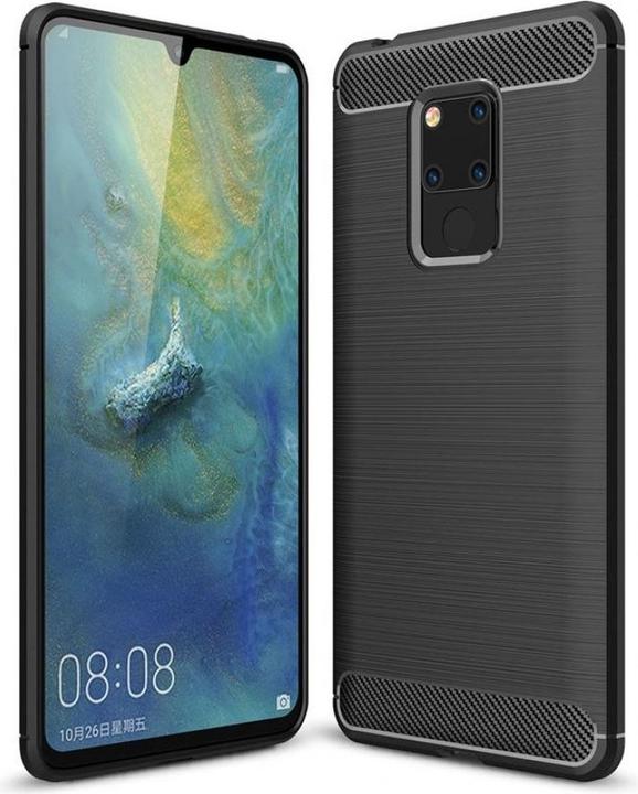 Actual product image Screenguard Huawei Mate 20 X Cover Carbon Brushed Soft TPU (Mate 20 X)