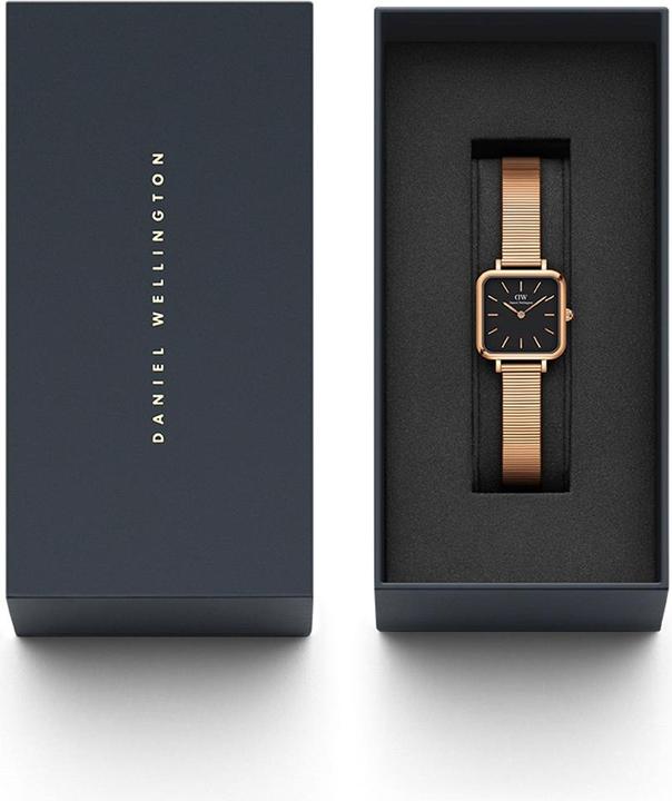 Immagine prodotto Daniel Wellington Quadro Studio oro rosa nero (Orologio da polso analogico, 22 mm)