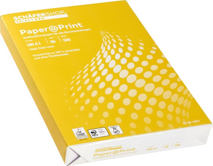 Actual product image Schäfer Shop Copy paper Paper@Print (80 g/m², 500 x, A3)