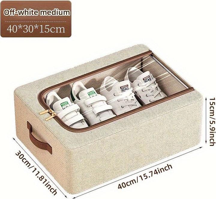 Actual product image Only-Bags.Store 1 St. Stilvolle faltbare Schuhaufbewahrungsbox, perfekt für Haus und Wohnheim