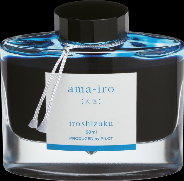 Image du produit Pilot Encre Iroshizuku 50ml - AMA-IRO (Encrier, Bleu)