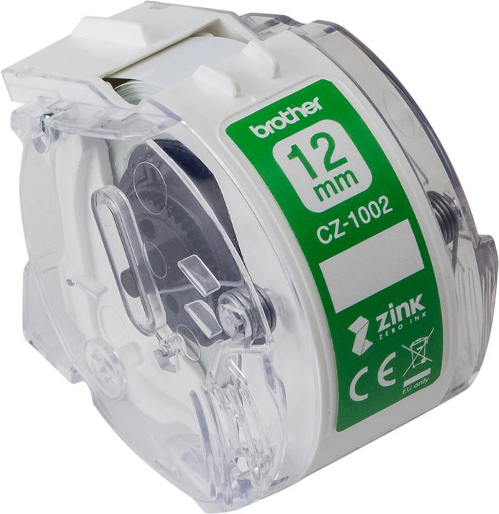 Actual product image Brother CZ-1002 Label Roll (1.20 cm, White)