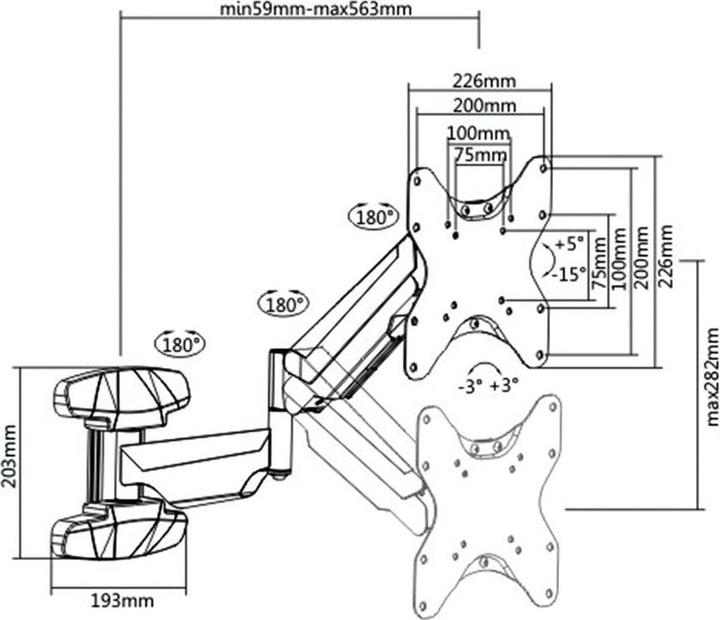 Immagine prodotto Value Supporto a parete LCD/TV (Muro, 42", 30 kg)