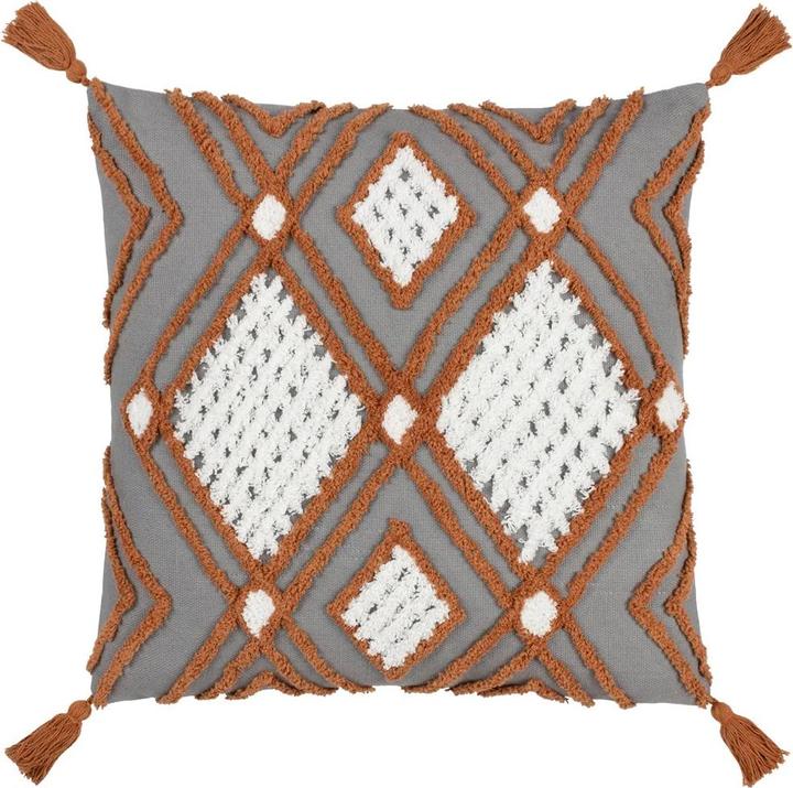 Produktbild Furn Mit Federbusch Kissenhülle Aquene Quaste (50 x 50 cm)
