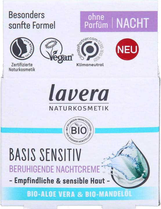 Image du produit Lavera Basis Sensitive (Crème, 50 ml, Nuit)