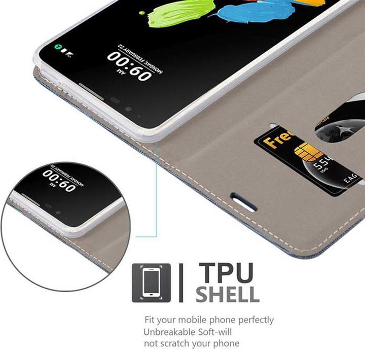 Produktbild Cadorabo Book Jeans Optik Cover (LG Stylus 2)