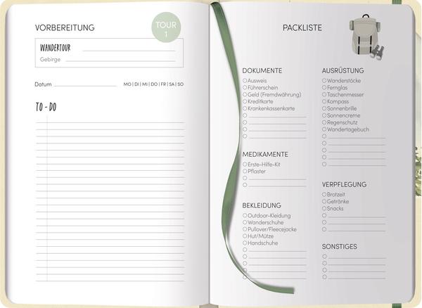 Actual product image Hiking diary rucksack (13 x 19 cm, German)