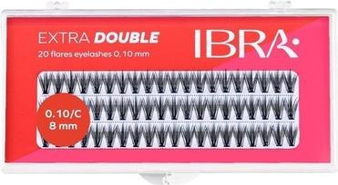 Produktbild Ibra Tufts Of False Eyelashes Extra Double C 0.10-8Mm (Künstliche Wimpern)