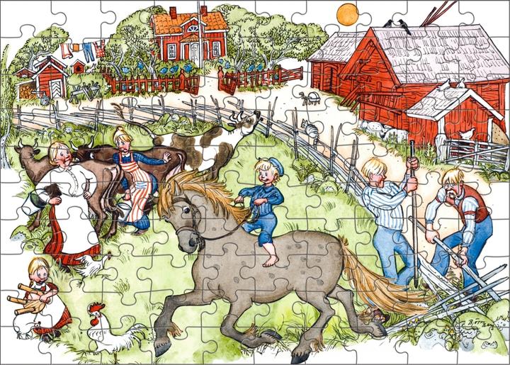 Produktbild Michel aus Lönneberga. Puzzle im Buch. 100 Teile (100 Teile)