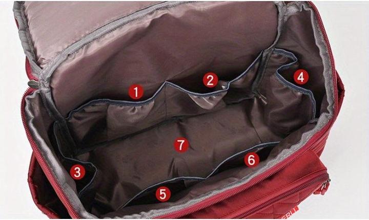 Actual product image Only-Bags.Store Colour Large Capacity Embroidery Bag, Portable Backpack