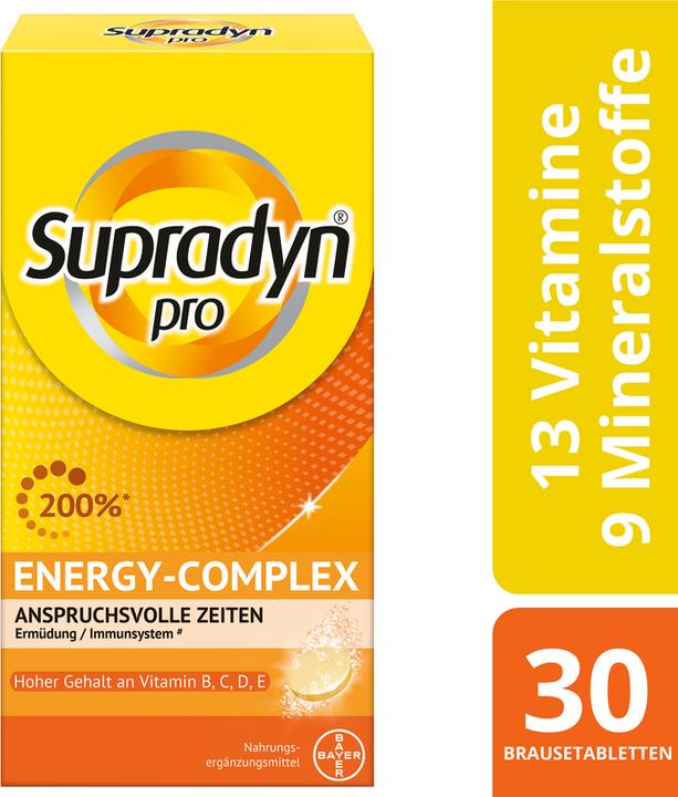 Supradyn pro energy-complex (30 Stück, Brausetablette, 196 g)