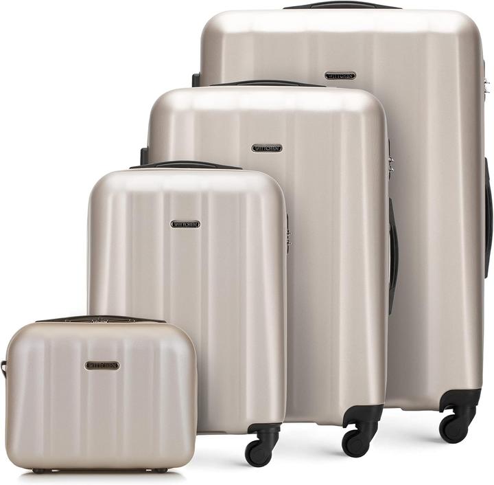 Wittchen 4-teiliges Reisekoffer Set (Hand luggage (up to 50 litres), M (50 - 90l), L (90 - 115l))