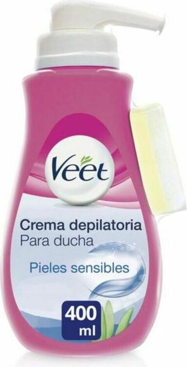 Immagine prodotto Veet Crema depilatoria da doccia per pelli sensibili 400ml (400 ml, 1 x, 400 g)