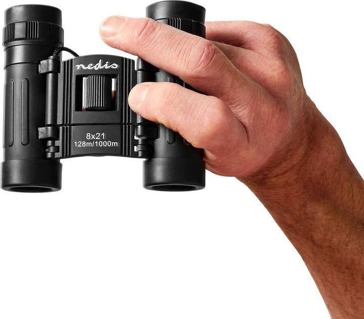 Produktbild Nedis SCBI1000BK Fernglas Vergrösserung: 8 Objektivdurchmesser: 21 mm Augenabstand: 10,5 Sichtfeld: 1 (8 x, 21 mm)