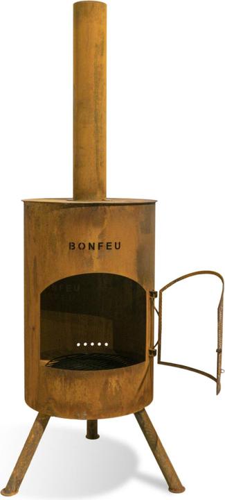 Produktbild Bonfeu BonTon 40 Corten Tuinhaard - L 40 x B 40 x H 145 cm - Staal - bruin - Tuinhaard - Terrasverwarming -