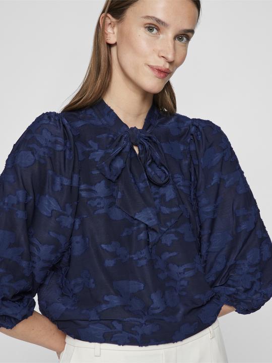 Produktbild Vila Tie Neck Oberteil mit 3/4-Ärmeln (XS)