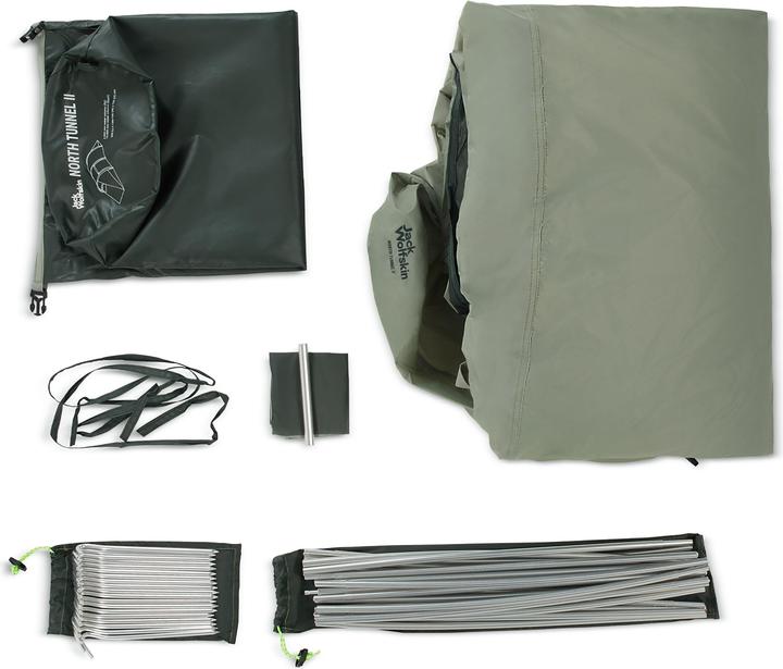 Actual product image Jack Wolfskin North Tunnel II (Tunnel tent, 3.95 kg, 2 persons)