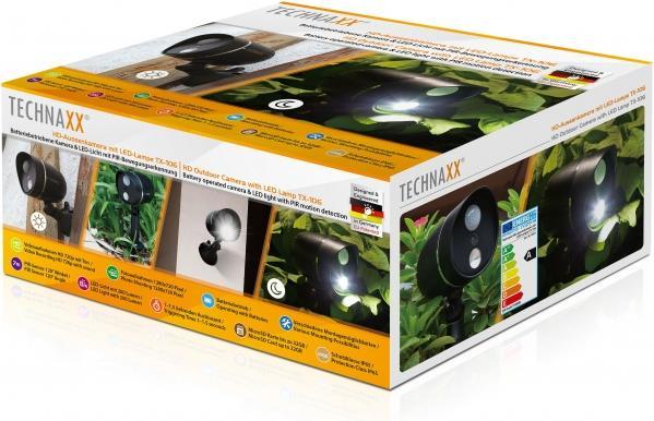 Image du produit Technaxx Caméra de surveillance HD pour l'extérieur avec lampe LED TX 106 (1280 x 720 pixels)