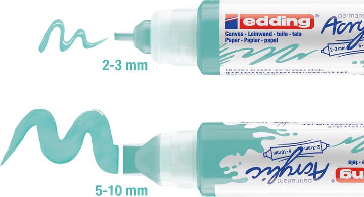 Image du produit Edding Marqueur acrylique 5400 Double Liner (Turquoise, 10 mm, 1 x)
