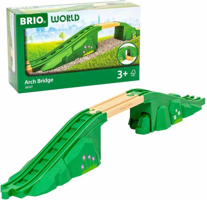 Produktbild Ravensburger BRIO World - 36107 Modulare Brücke | Zugset-Zubehör für Kinder ab 3 Jahren
