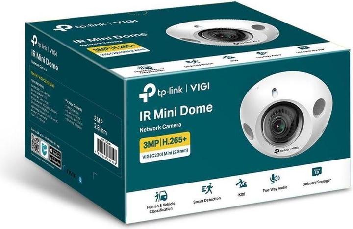 Actual product image TP-Link VIGI C230I MINI(2.8MM) - Mini dome camera, 3MP, 2.8mm (2304 x 1296 Pixels)