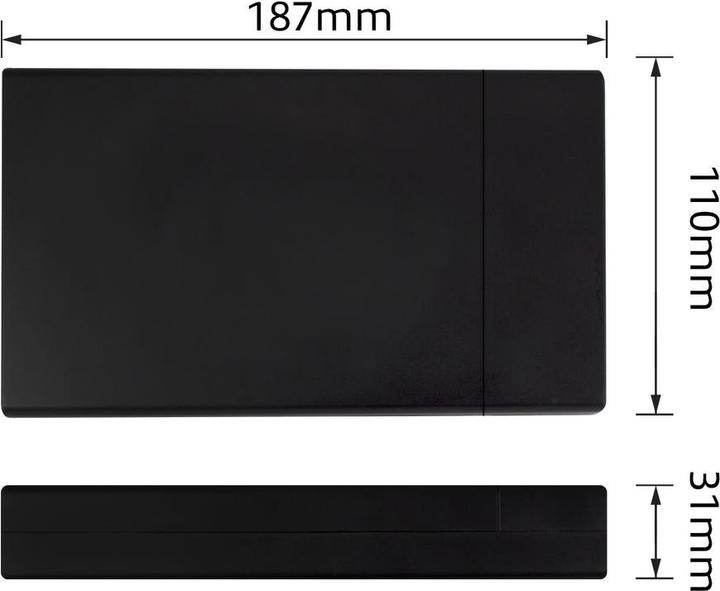 Produktbild 3.5" SATA hard drive enclosure, screwless, USB 3.2 Gen1 (3.5")