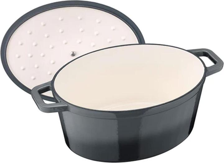 Immagine prodotto Berndes Cocotte B.IRON in ghisa ovale 31 x 24 cm 6 litri nero INDUZIONE (Pirofila + casseruola, Ghisa)