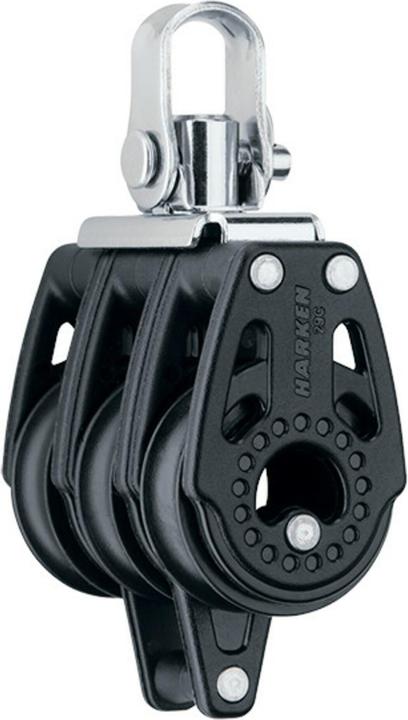 Harken Dreischeibenblock/Wirbel/Hundsfott