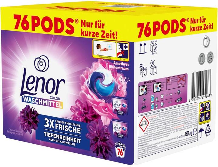 Image du produit Lenor Améthyste Rêve floral (76 Cycles de lavage, Pods)