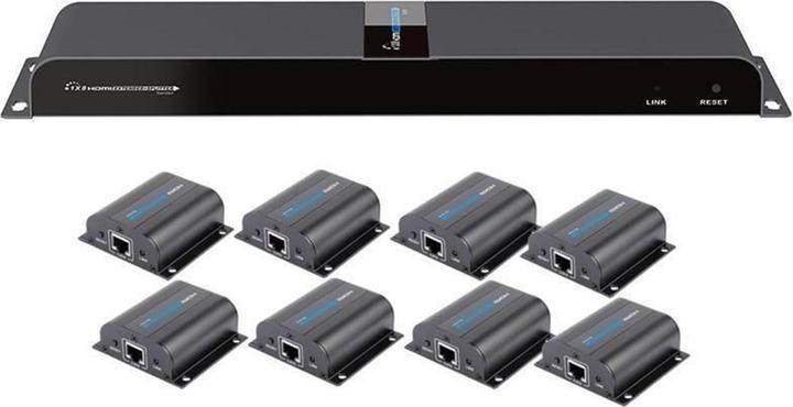 Produktbild Techly HDMI 1x8 Extender Splitter over CAT6/6a/7 50m with IR pass-back